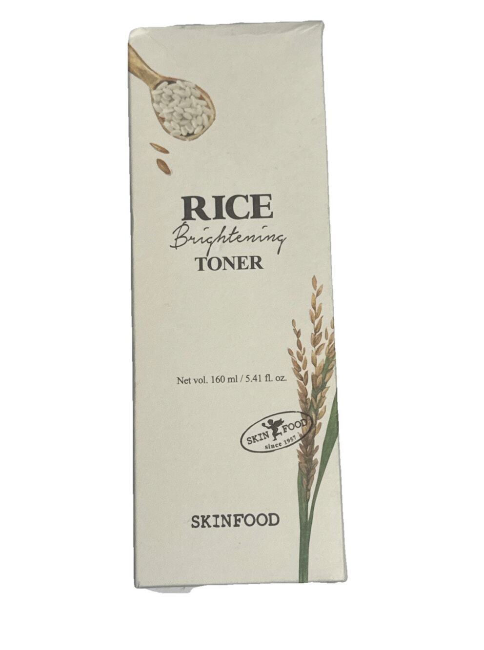 SKINFOOD Rice Brightening Toner 160ml 5.41oz K-Beauty Facial Skin Care